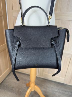 Celine Black Micro Belt Crossbody Bag 10