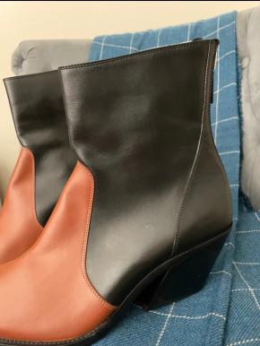 Givenchy Two Tone Heeled Leather Ankle Boots 3