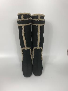 Louis Vuitton Black Shearling Boots 2