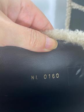Louis Vuitton Black Shearling Boots 10