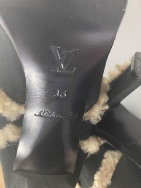 Louis Vuitton Black Shearling Boots 5