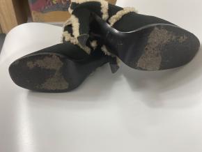 Louis Vuitton Black Shearling Boots 6