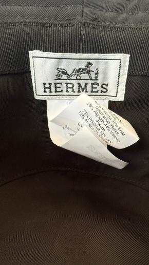 Hermes Black Harper H Sellier Hat 7