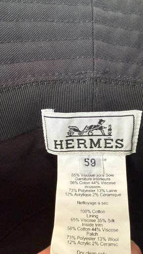 Hermes Black Harper H Sellier Hat 9