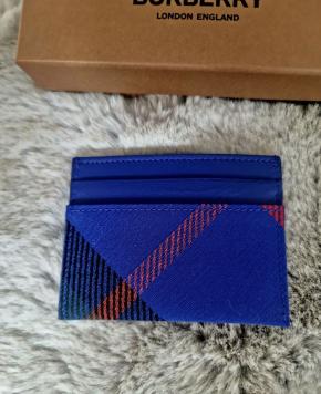Burberry Woven Check Card Holder 3