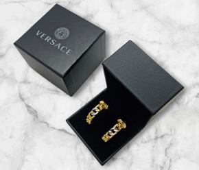 Versace Medusa Chain Hoop Earrings 2