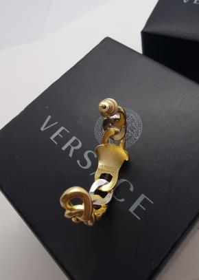 Versace Medusa Chain Hoop Earrings 5