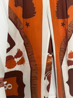 Hermes Printed Silk Palazzo Pants 5
