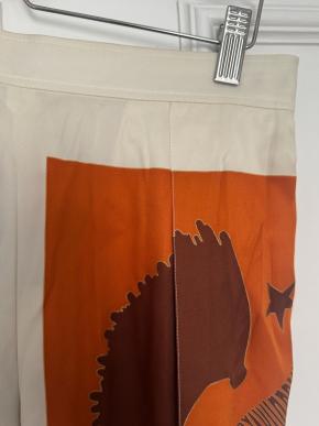 Hermes Printed Silk Palazzo Pants 6