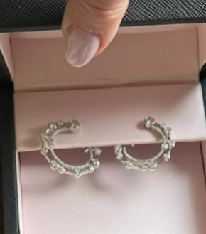 Boodles Waterfall Large Diamond Platinum Hoop Earrings 4
