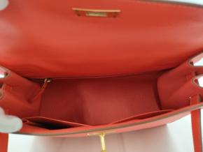 Hermes Capucine Sanguine Epsom Kelly Sellier 28 9