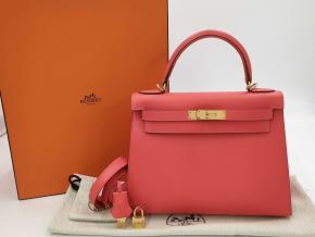 Hermes Capucine Sanguine Epsom Kelly Sellier 28 2