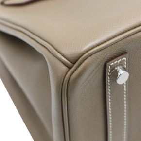 Hermes Grey Epsom Leather Birkin 30 8