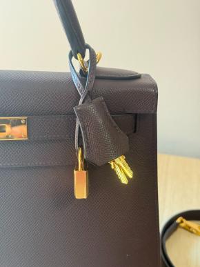 Hermes Chocolate Brown Epsom Kelly 28 6