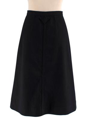 Prada Current Cotton Drill Midi Skirt 3