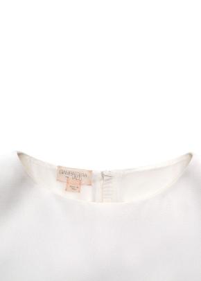 Giambattista Valli White Viscose Top with Cap Sleeves 3