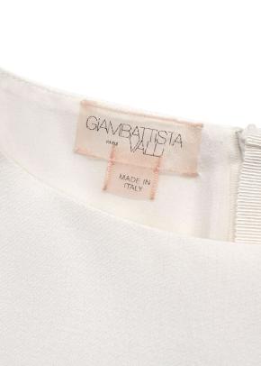 Giambattista Valli White Viscose Top with Cap Sleeves 7
