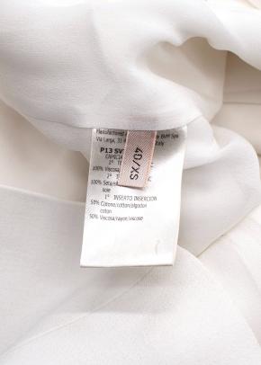 Giambattista Valli White Viscose Top with Cap Sleeves 5