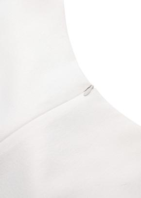 Giambattista Valli White Viscose Top with Cap Sleeves 8