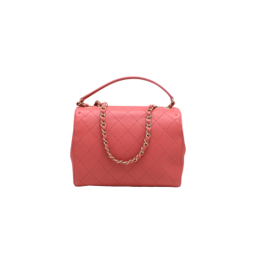 Chanel Pink Calfskin Stitched Small Flap Bag 2