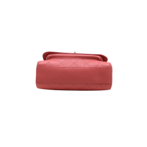 Chanel Pink Calfskin Stitched Small Flap Bag 4