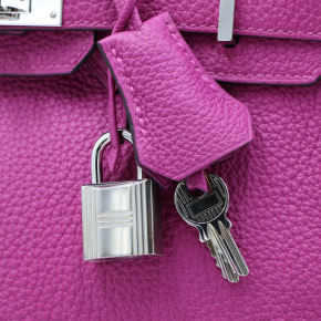 Hermes Purple Togo Leather Birkin 25 Togo 14