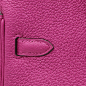 Hermes Purple Togo Leather Birkin 25 Togo 15