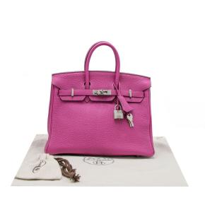 Hermes Purple Togo Leather Birkin 25 Togo 7