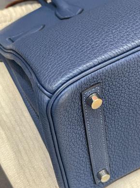 Hermes Blue Togo Leather Birkin 30 - As New 9