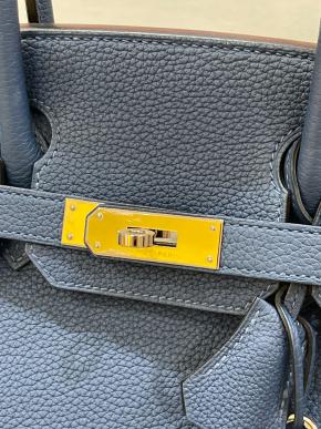 Hermes Blue Togo Leather Birkin 30 - As New 8