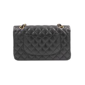 Chanel Black Lambskin Medium Classic Double Flap Bag 3