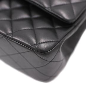 Chanel Black Lambskin Medium Classic Double Flap Bag 14