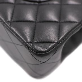 Chanel Black Lambskin Medium Classic Double Flap Bag 10