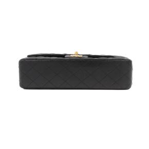 Chanel Black Lambskin Medium Classic Double Flap Bag 5