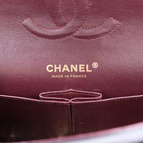 Chanel Black Lambskin Medium Classic Double Flap Bag 6