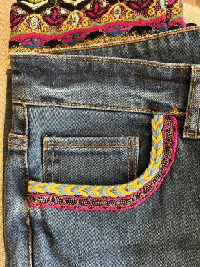 Etro Embellished Straight Leg jeans 5