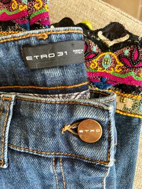 Etro Embellished Straight Leg jeans 2