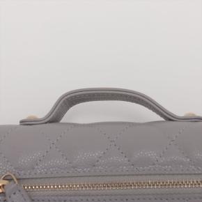 Chanel Grey Matelasse Caviar Wallet On Chain 13