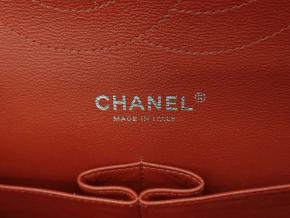 Chanel Classic Red Lambskin Jumbo Double Flap Bag 6