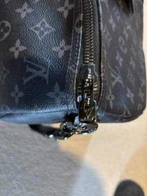 Louis Vuitton Black And Grey Keepall 55 Bandoulière 7