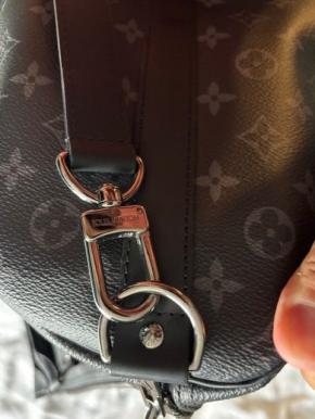 Louis Vuitton Black And Grey Keepall 55 Bandoulière 6
