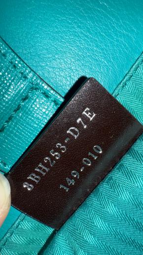 Fendi 2Jours Teal Leather Tote 8