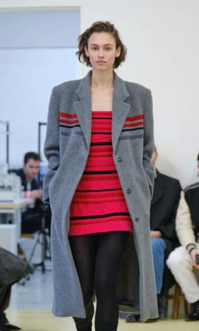 Molly Goddard Grey Wool Coat 2