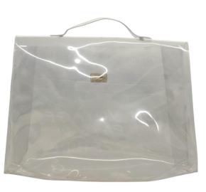 Hermès Limited Edition Transparent Vinyl Kelly Souvenir De L'Exposition 1997 Bag 17