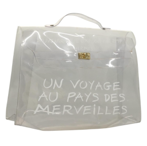 Hermès Limited Edition Transparent Vinyl Kelly Souvenir De L'Exposition 1997 Bag 2