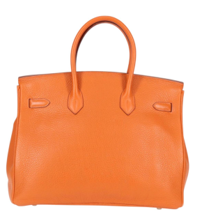 Hermès Birkin 35cm Orange Togo Leather with Palladium Hardware 7