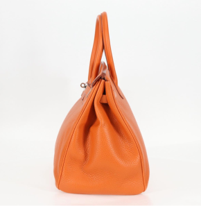 Hermès Birkin 35cm Orange Togo Leather with Palladium Hardware 6