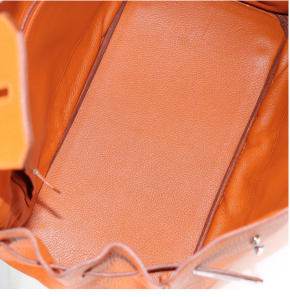 Hermès Birkin 35cm Orange Togo Leather with Palladium Hardware 28