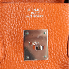 Hermès Birkin 35cm Orange Togo Leather with Palladium Hardware 26