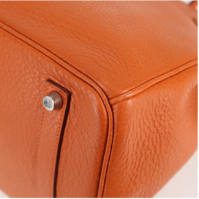 Hermès Birkin 35cm Orange Togo Leather with Palladium Hardware 23